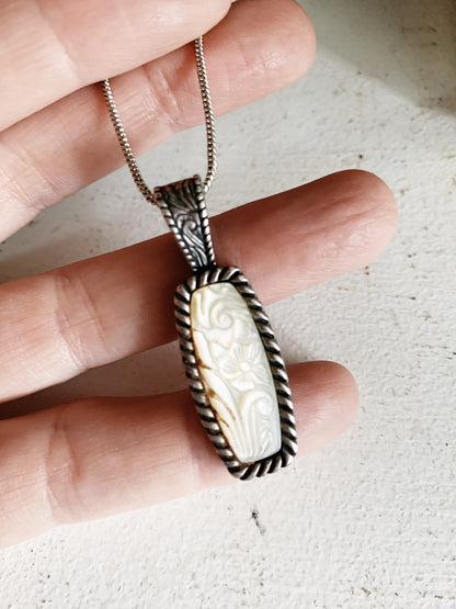 Vintage Sterling Silver with Mother of Pearl