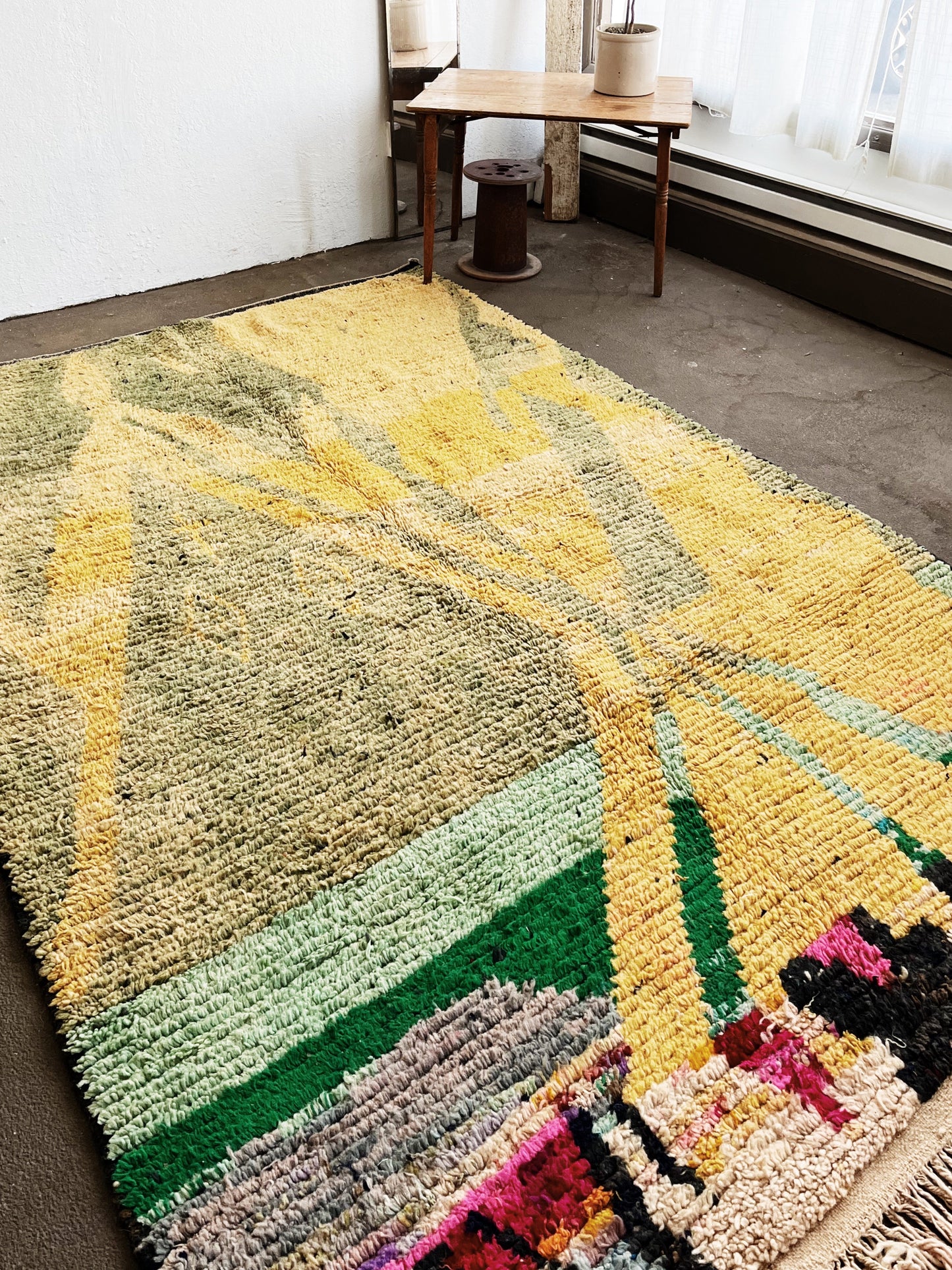 Vintage Boujda Berber Wool Rug