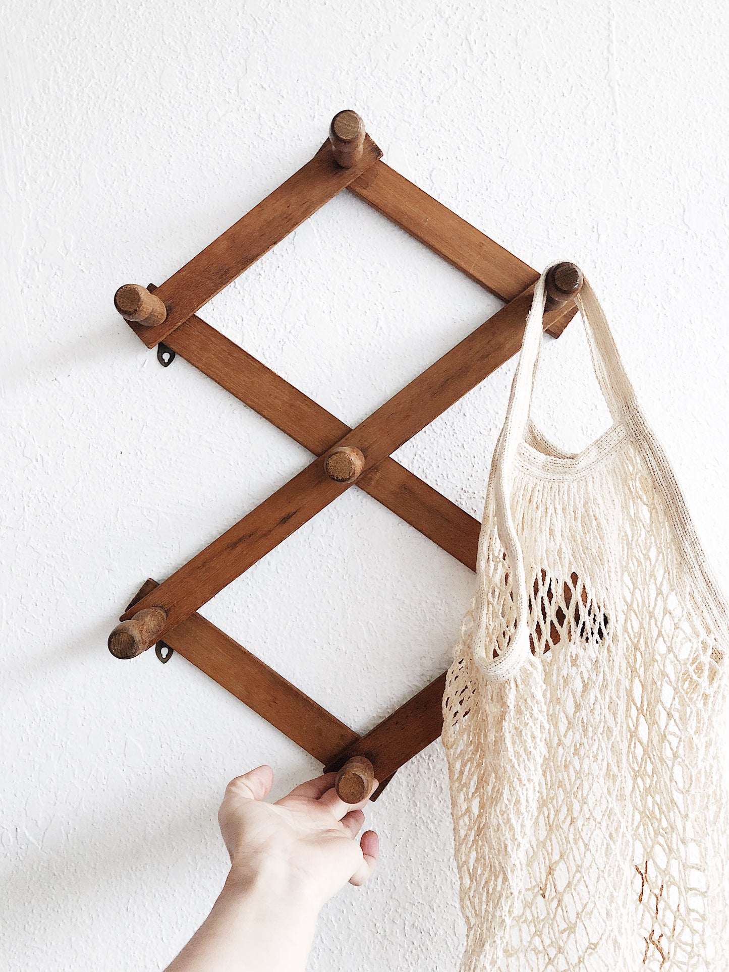 Chunky Wood Accordion Rack