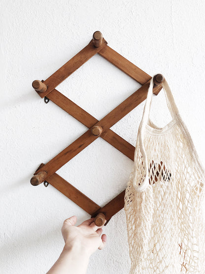 Chunky Wood Accordion Rack