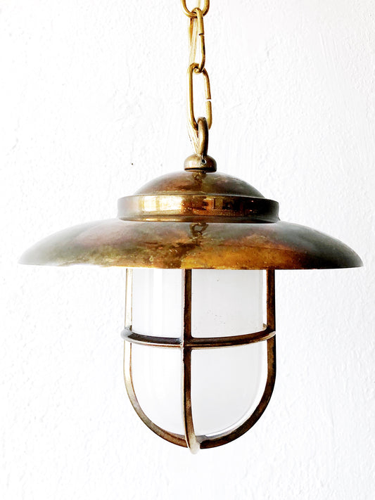 Vintage Brass Pendant Lamp