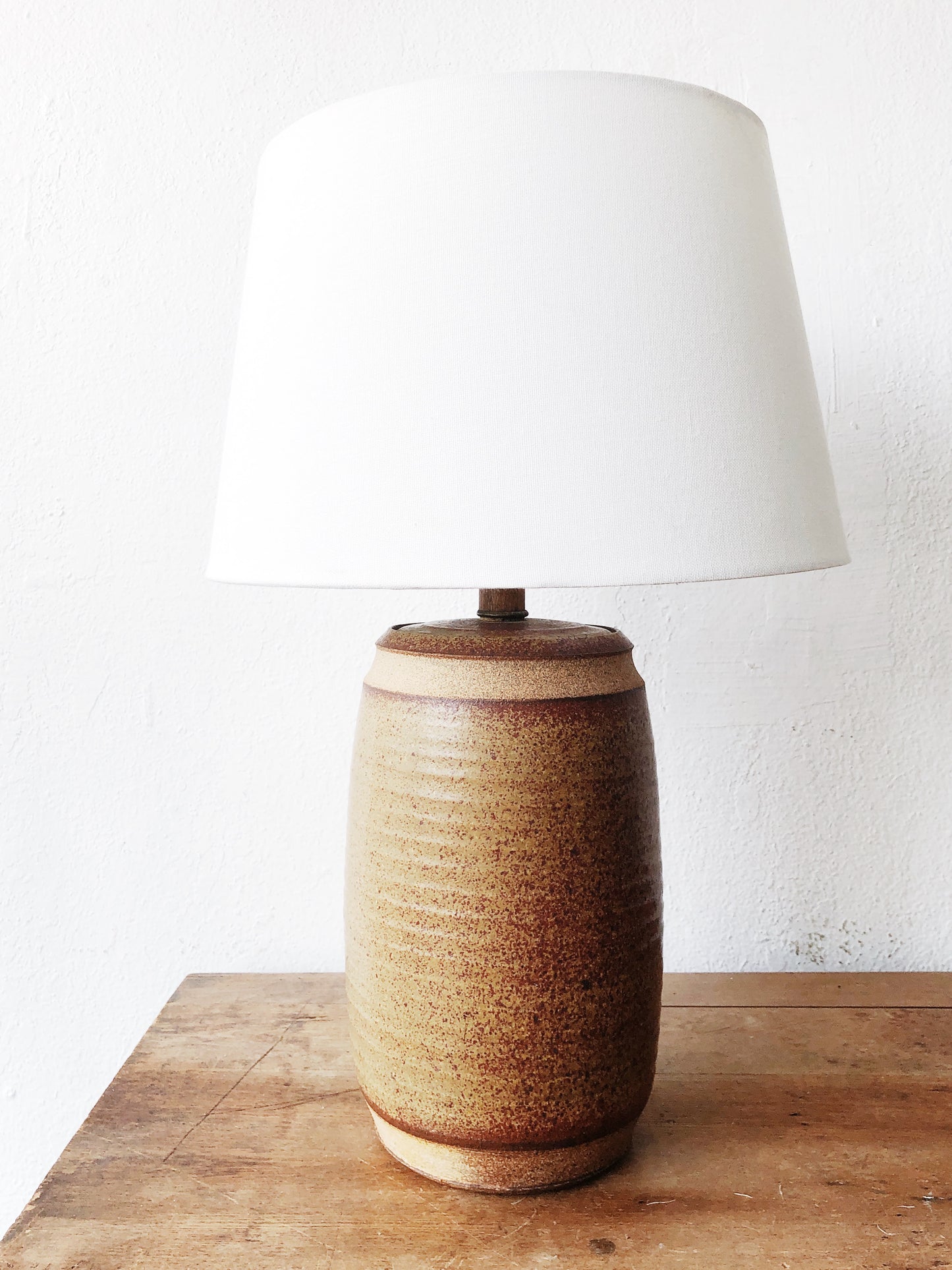 Handmade 1970s Ceramic Lamp