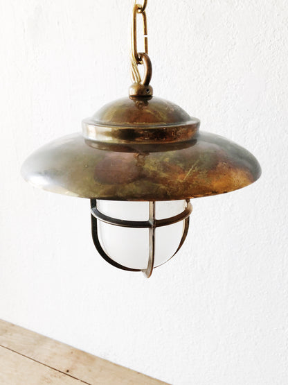 Vintage Brass Pendant Lamp