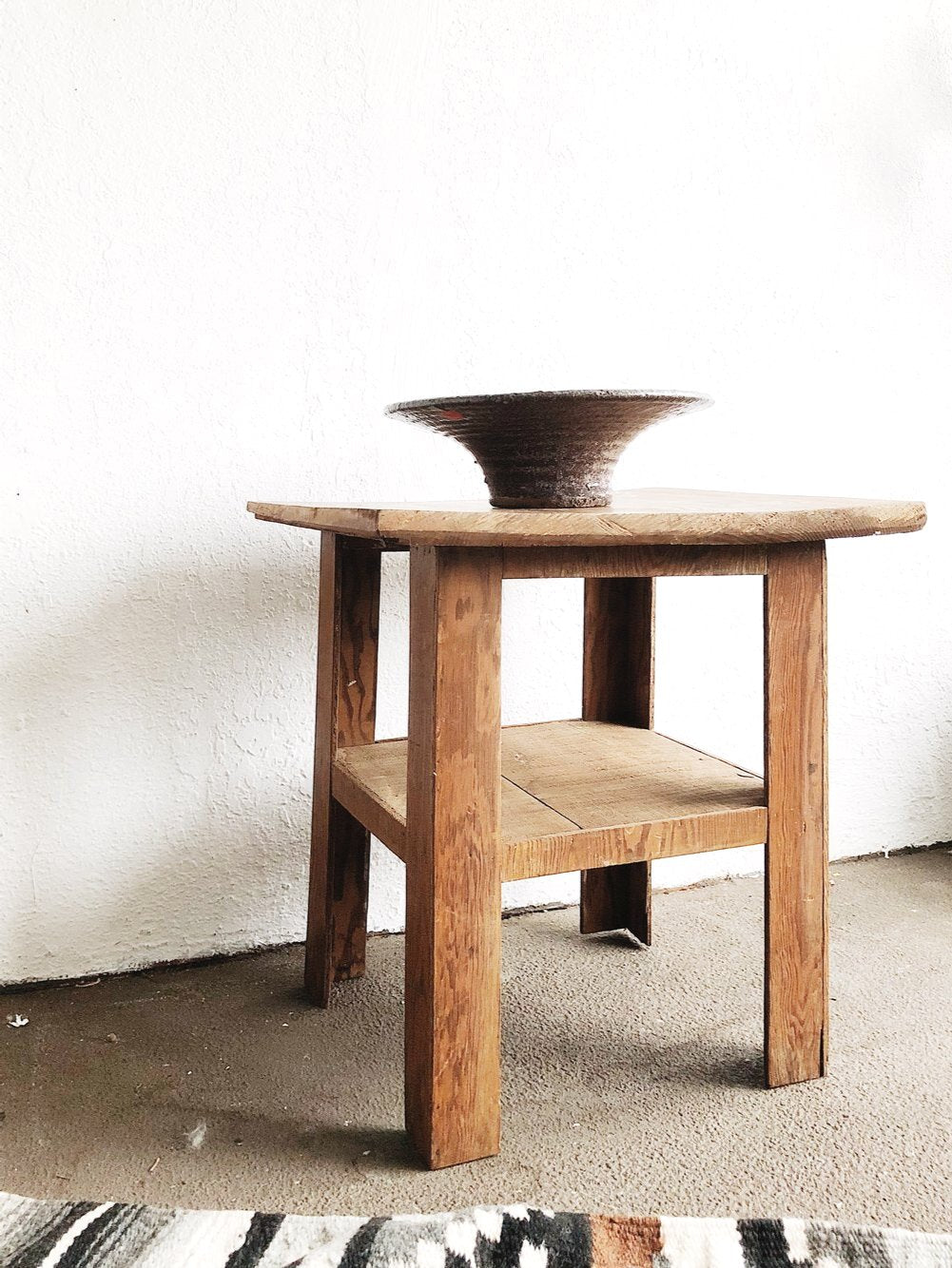 Vintage Handmade Side Table
