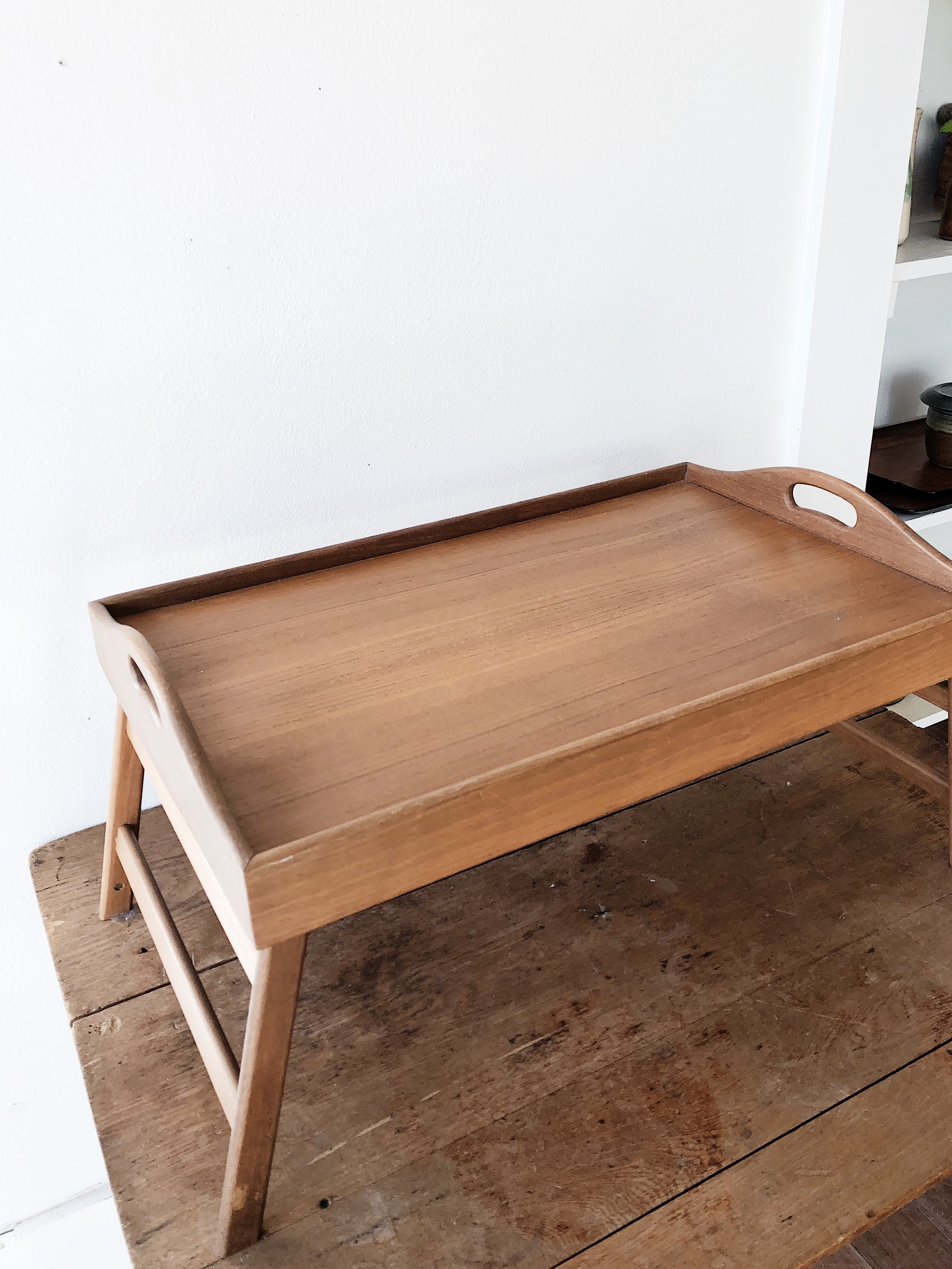 Vintage Teak Collapsible Tray - Thumbnail 3