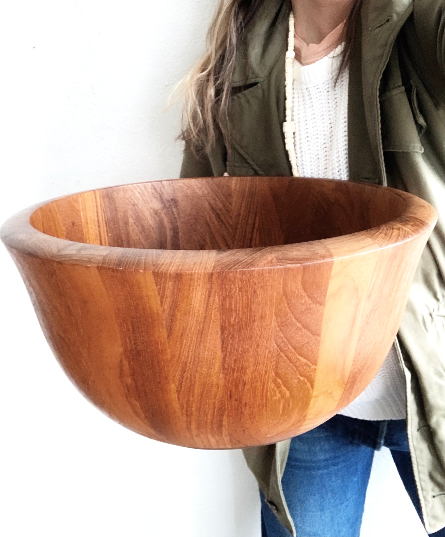 Dansk Mid  Century XL Wood Bowl