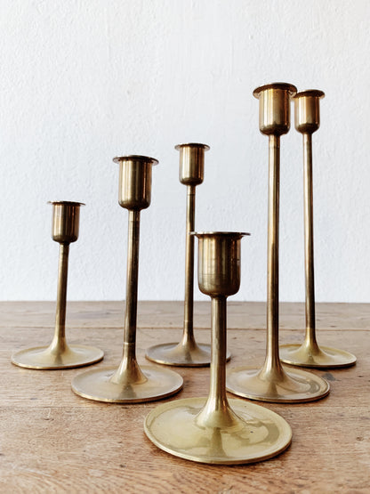 Vintage Brass Candle Stick Holders