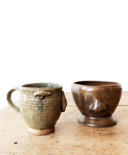 Handmade Face Pottery