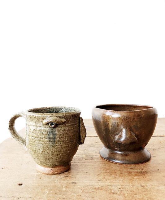 Handmade Face Pottery