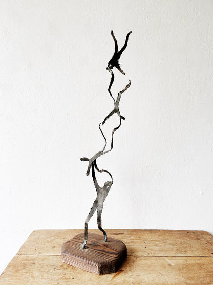 Vintage Brutalist Figural Sculpture