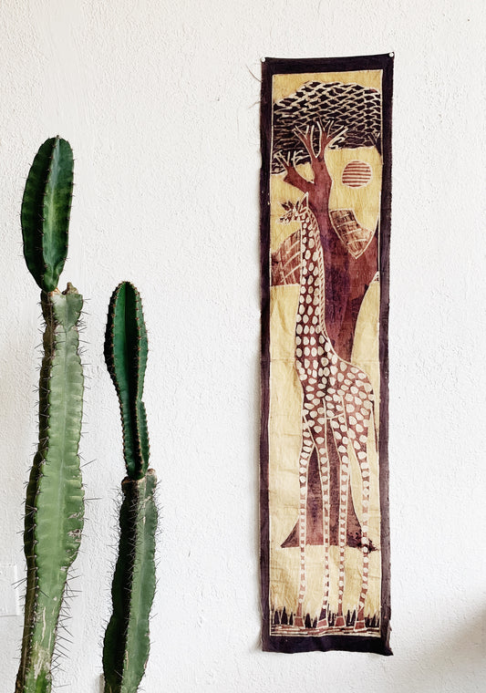 Vintage Batik Fabric Art