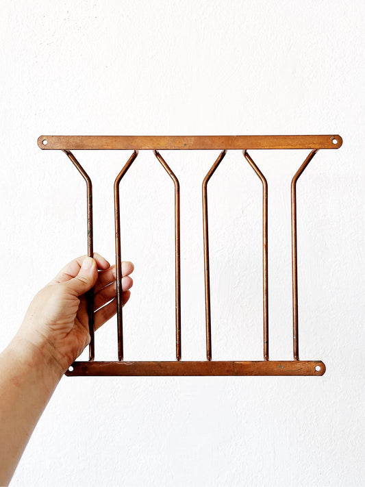 Vintage Copper Stemware Holder