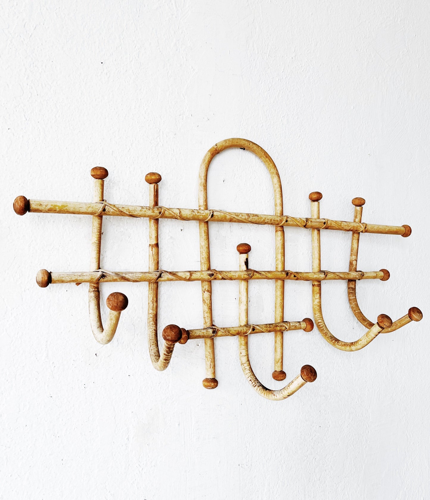 Vintage Bentwood Bamboo Rack