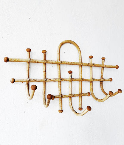 Vintage Bentwood Bamboo Rack