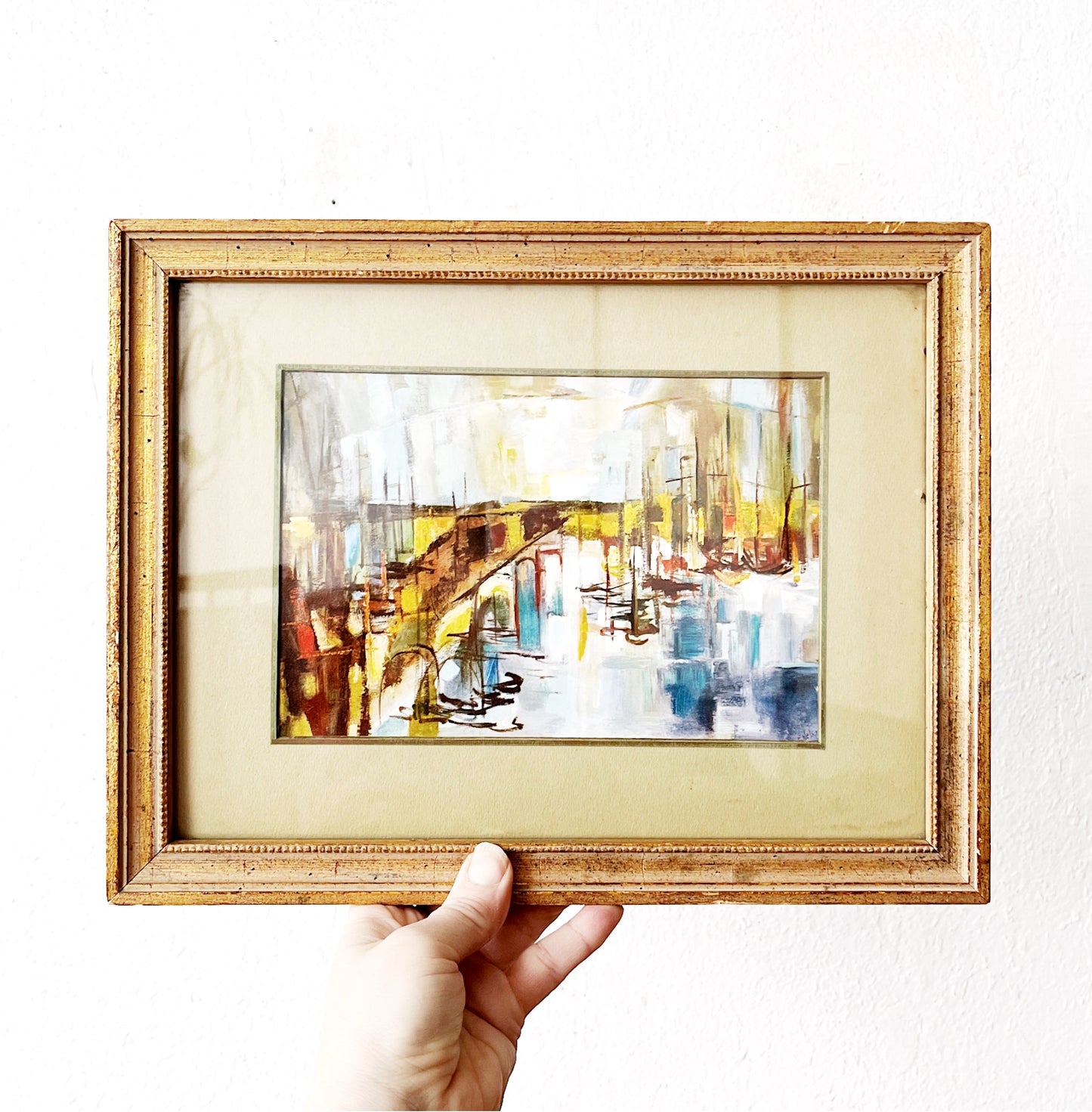 Mid Century Framed Lithograph