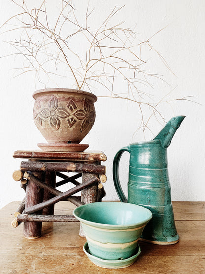 Handmade Vintage Art Pottery Pitcher