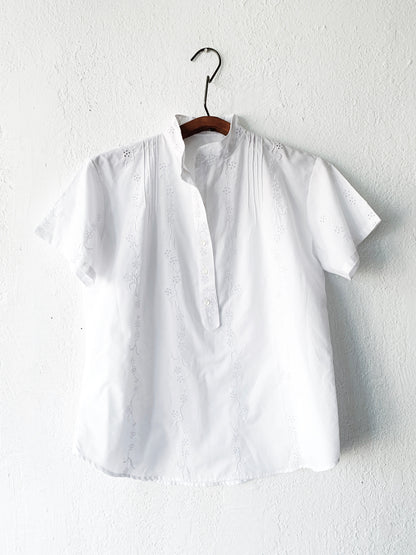 Vintage Cotton Eyelet Top