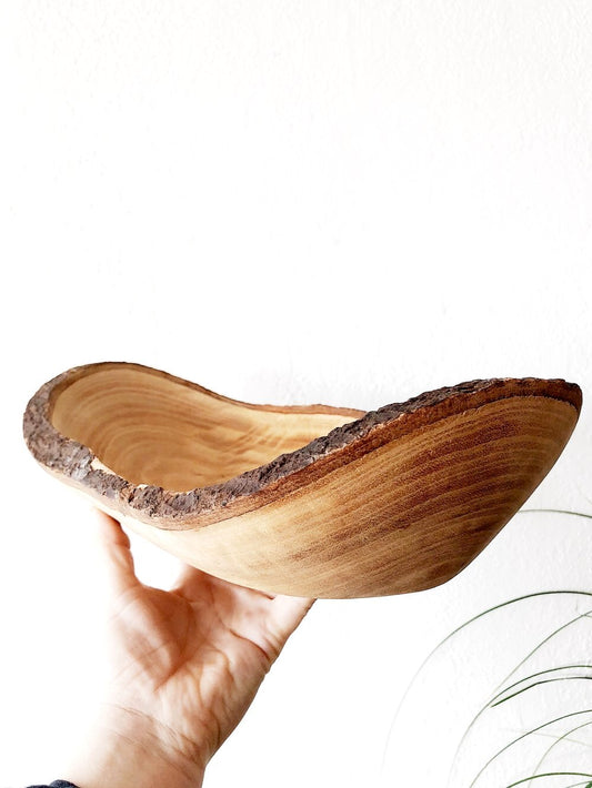 Hand Carved Live Edge Bowl
