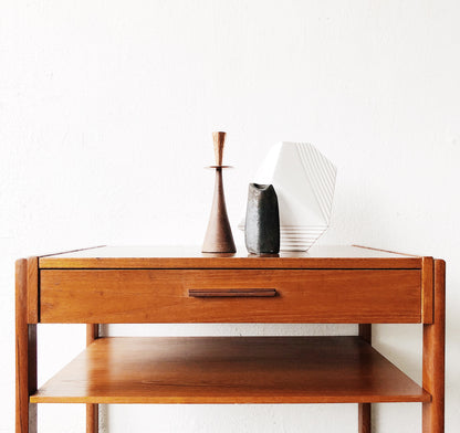 Vintage Danish Teak Rolling Cart