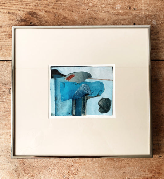 Vintage Jeannie Rand Original Framed Collage