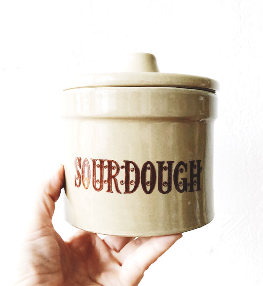 Vintage Sourdough Starter Crock