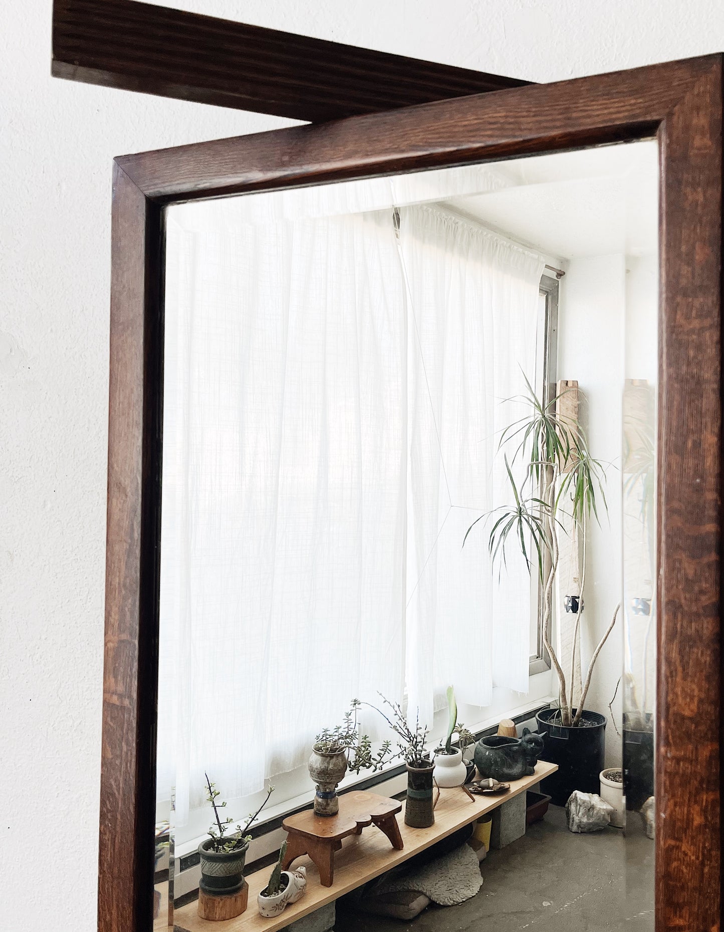 Antique Beveled Dresser Mirror