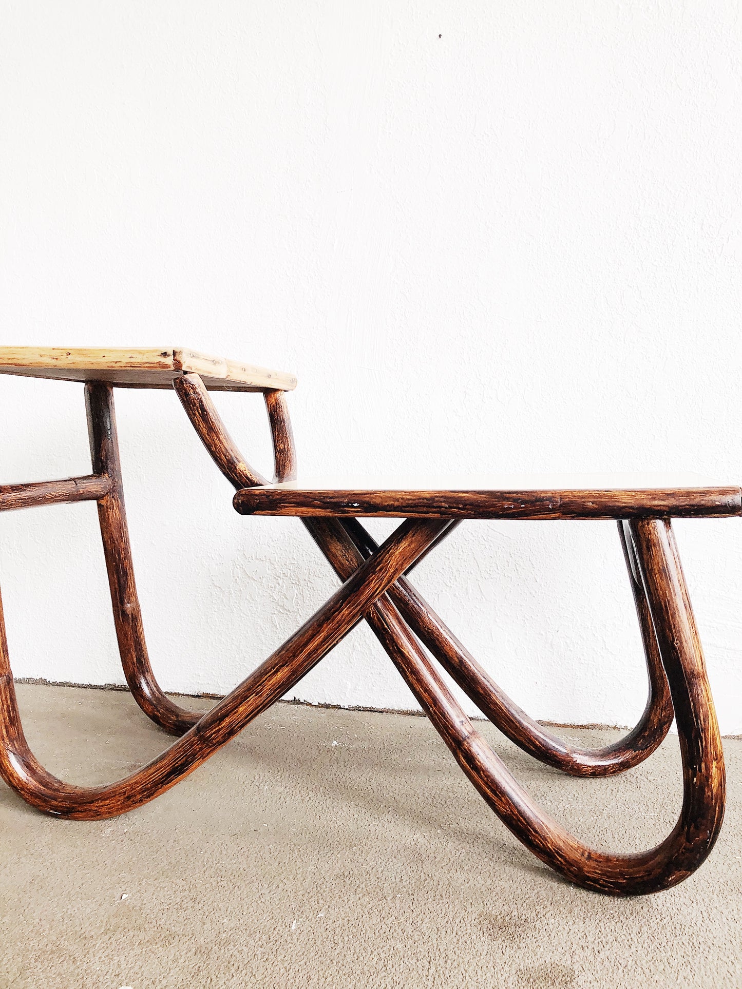 Vintage Bentwood Bamboo Table