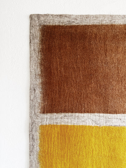 Felted Wool Muskhane Colorblock Rug
