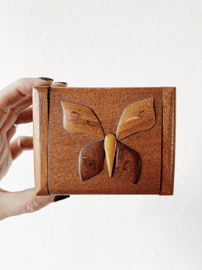 Handmade Butterfly Wood Box