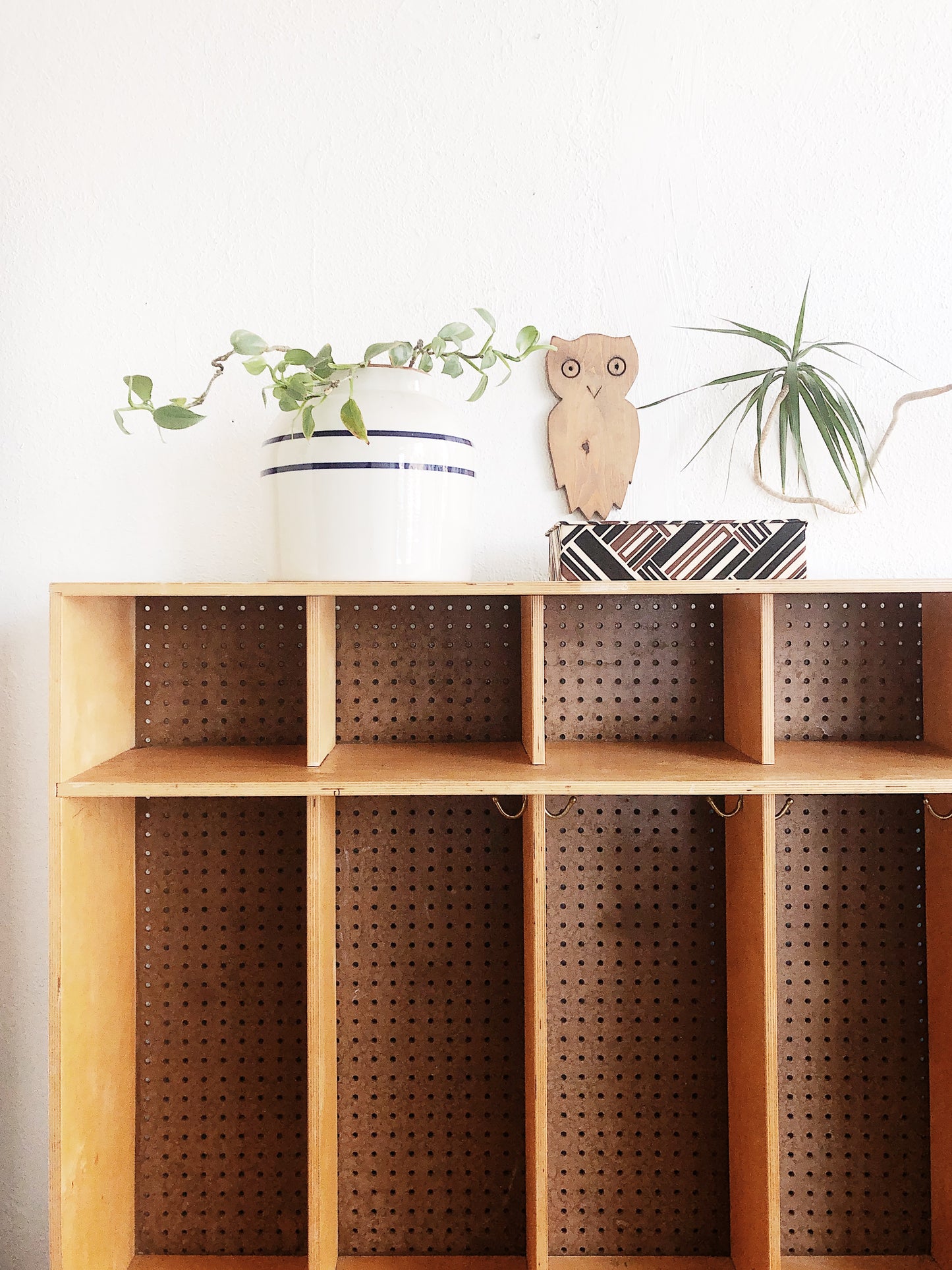 Vintage Wooden Locker Storage
