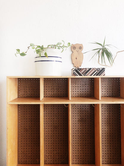 Vintage Wooden Locker Storage