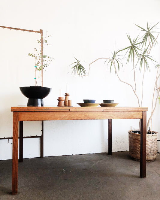Danish Modern Draw Leaf Table