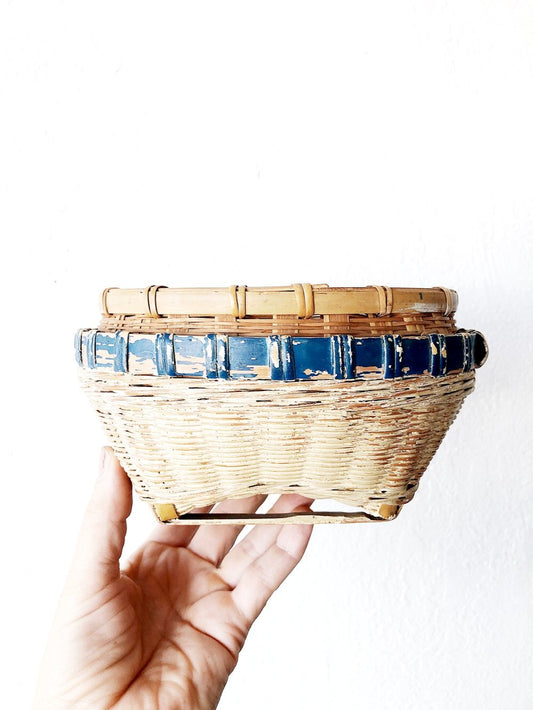 Vintage Bamboo Basket