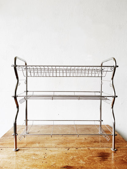 Vintage Industrial Kitchen Dish Rack