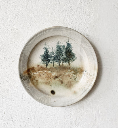 Hand Painted Art Plate with Hanger