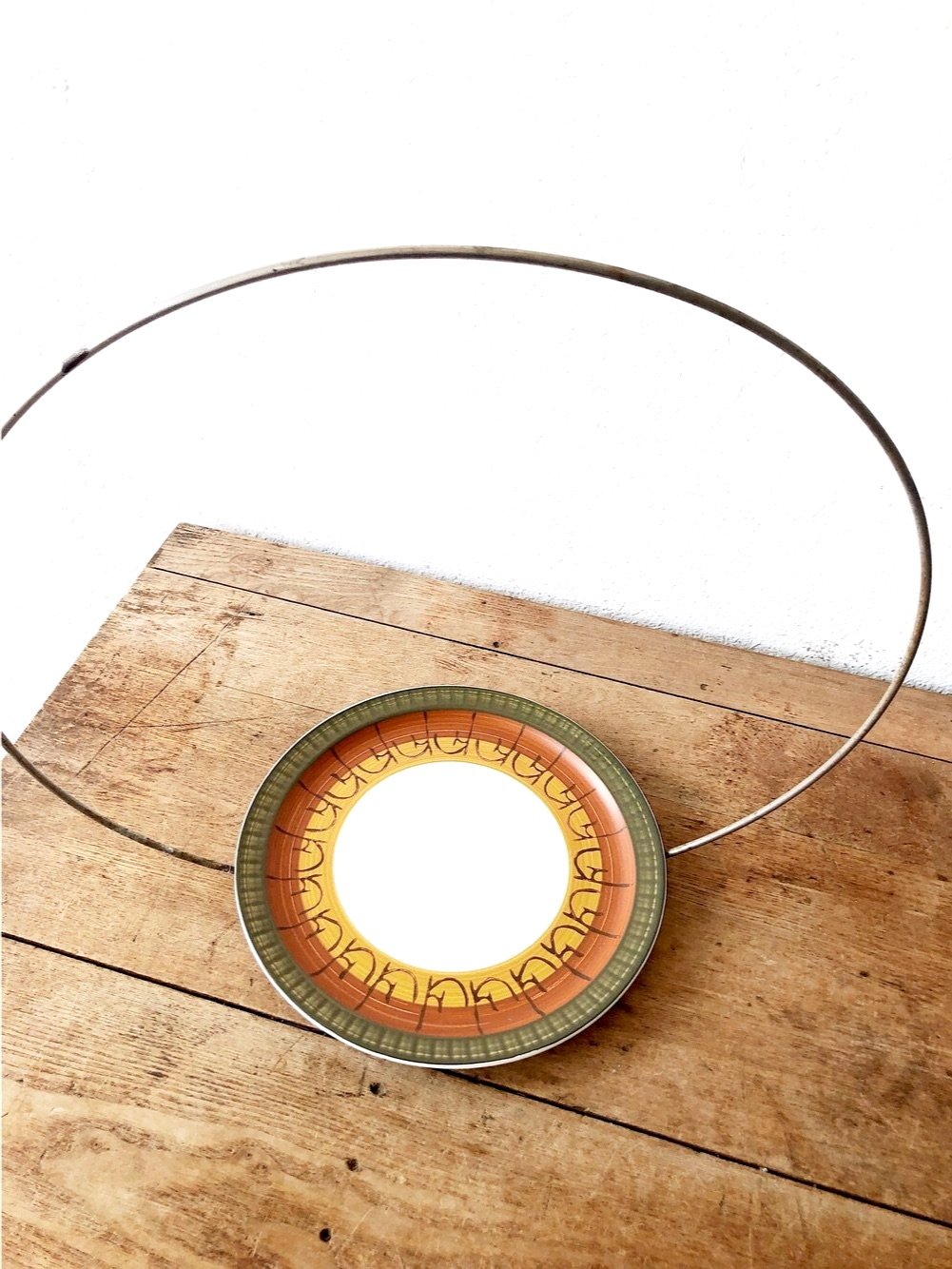 Vintage Minimal Chrome Circle Planter