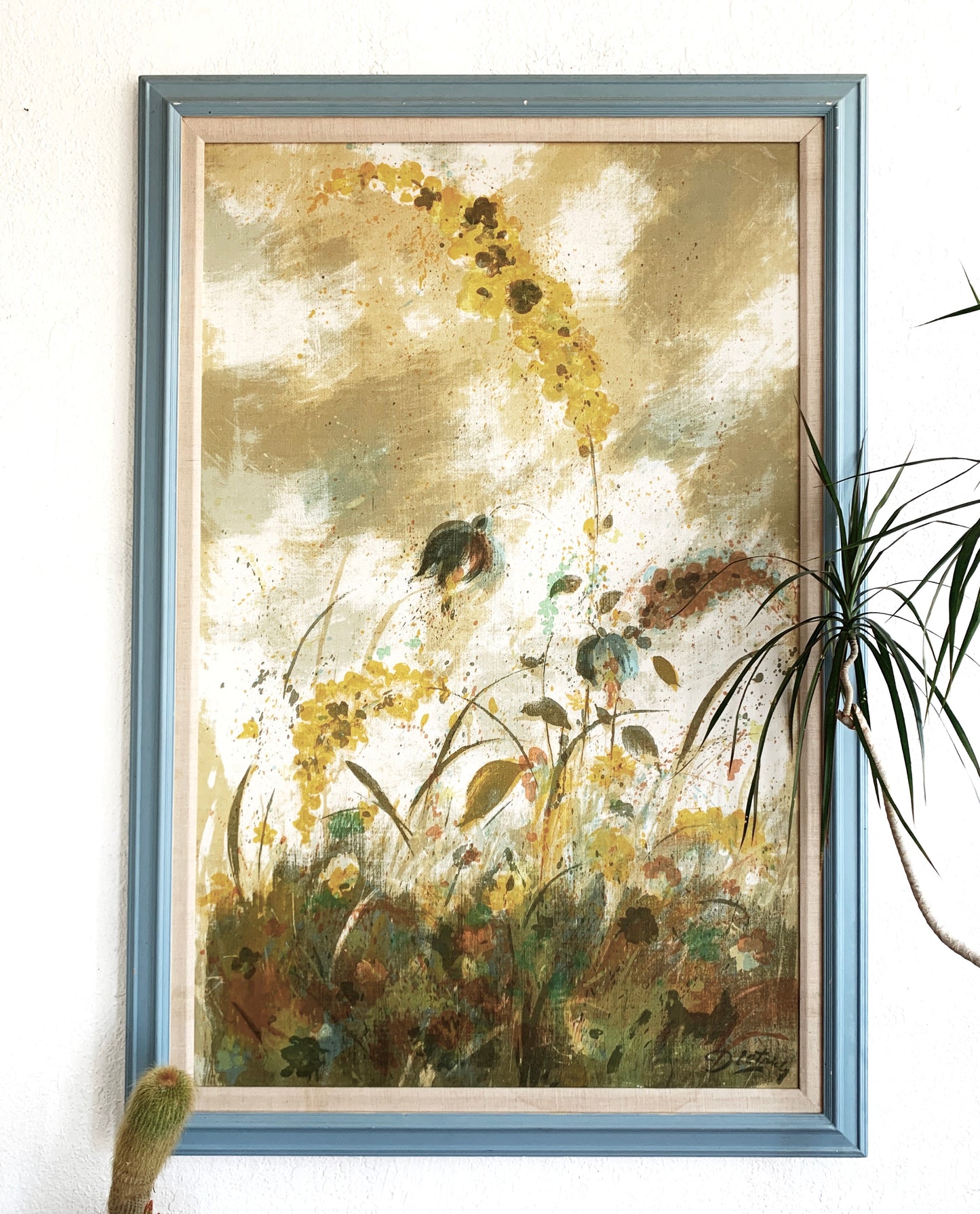 Extra Large Mid Century Dietrich Grunewald Serigraph