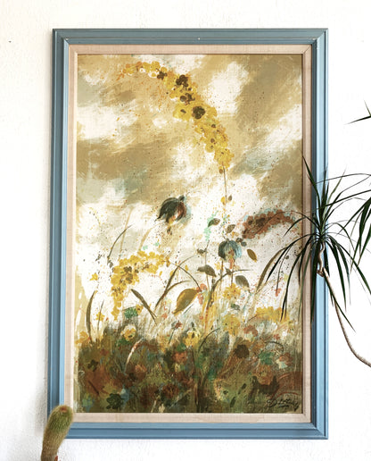 Extra Large Mid Century Dietrich Grunewald Serigraph