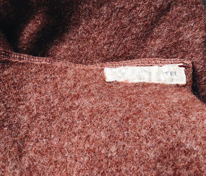 Vintage Terra Cotta Wool Blanket