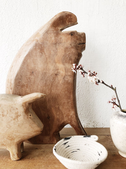 Primitive Wood Serving Bowl