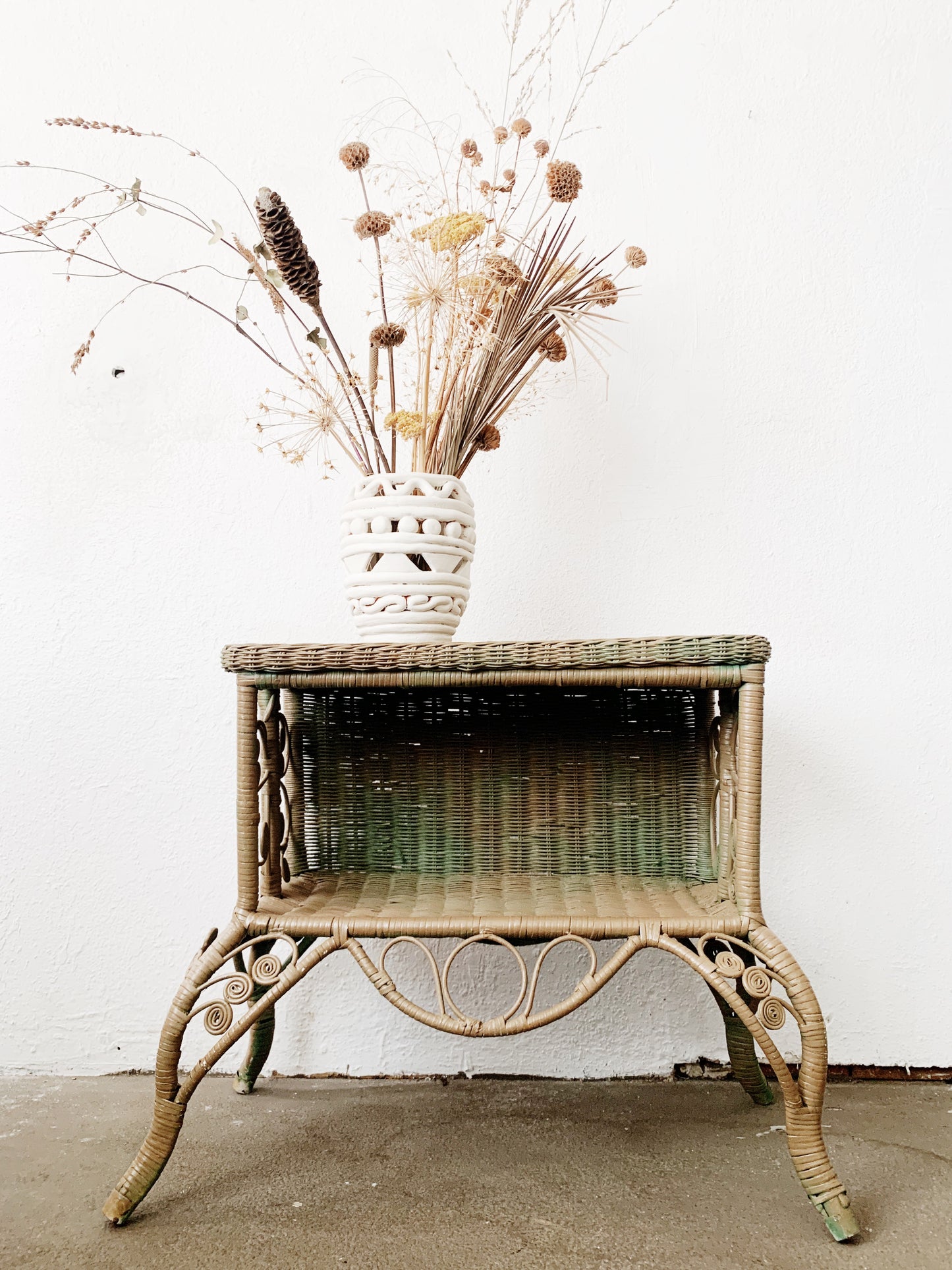 Vintage Wood or Wicker Table