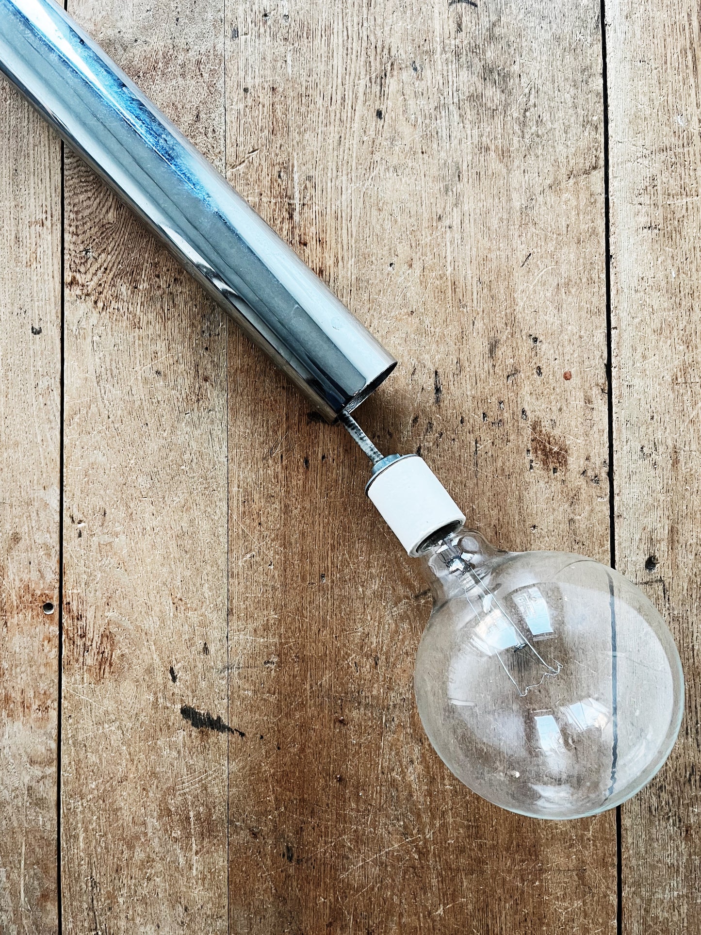 MCM Chrome Cascade Lamp