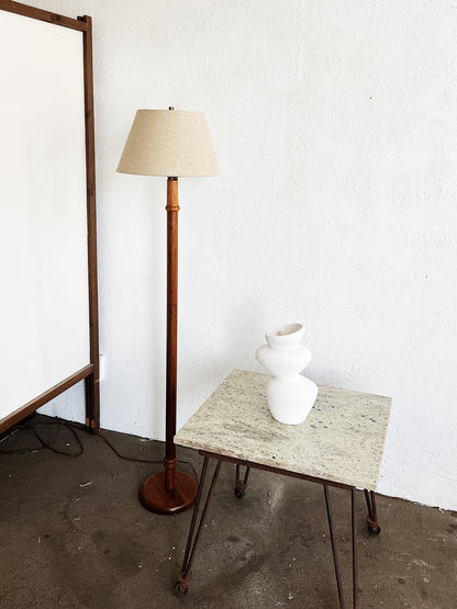 Vintage Teak Floor Lamp
