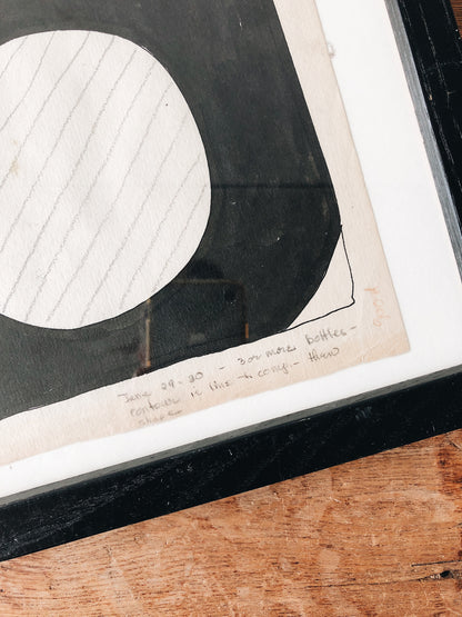 Original 1930s Mixed Media Drawing