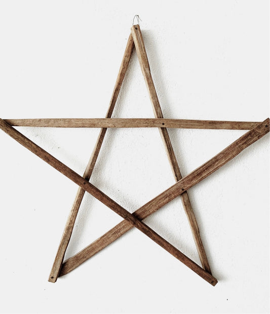 Large Salvaged Wood Star