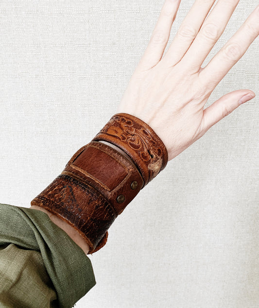 Vintage Leather Cuff