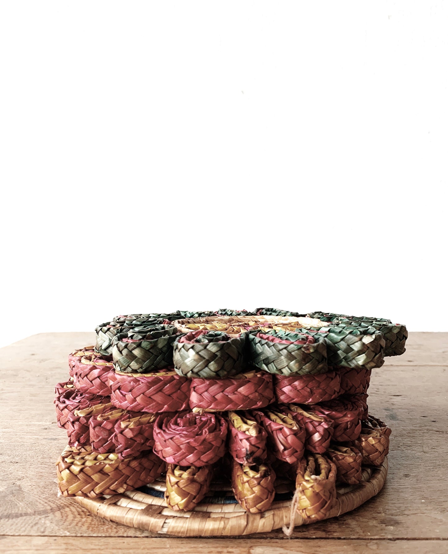 Set of Vintage Woven Trivets
