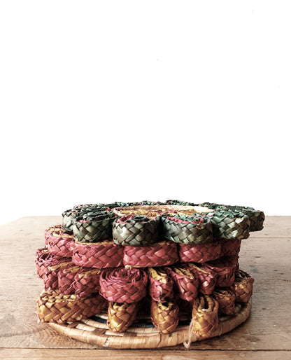 Set of Vintage Woven Trivets