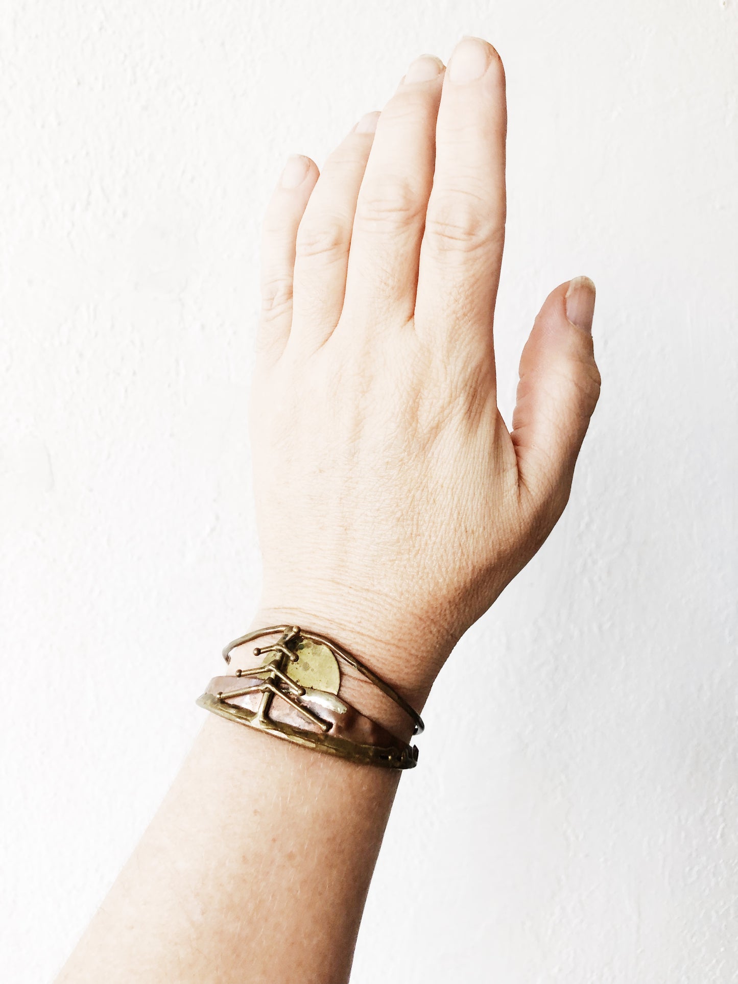 Vintage 1970s Art Metal Cuff