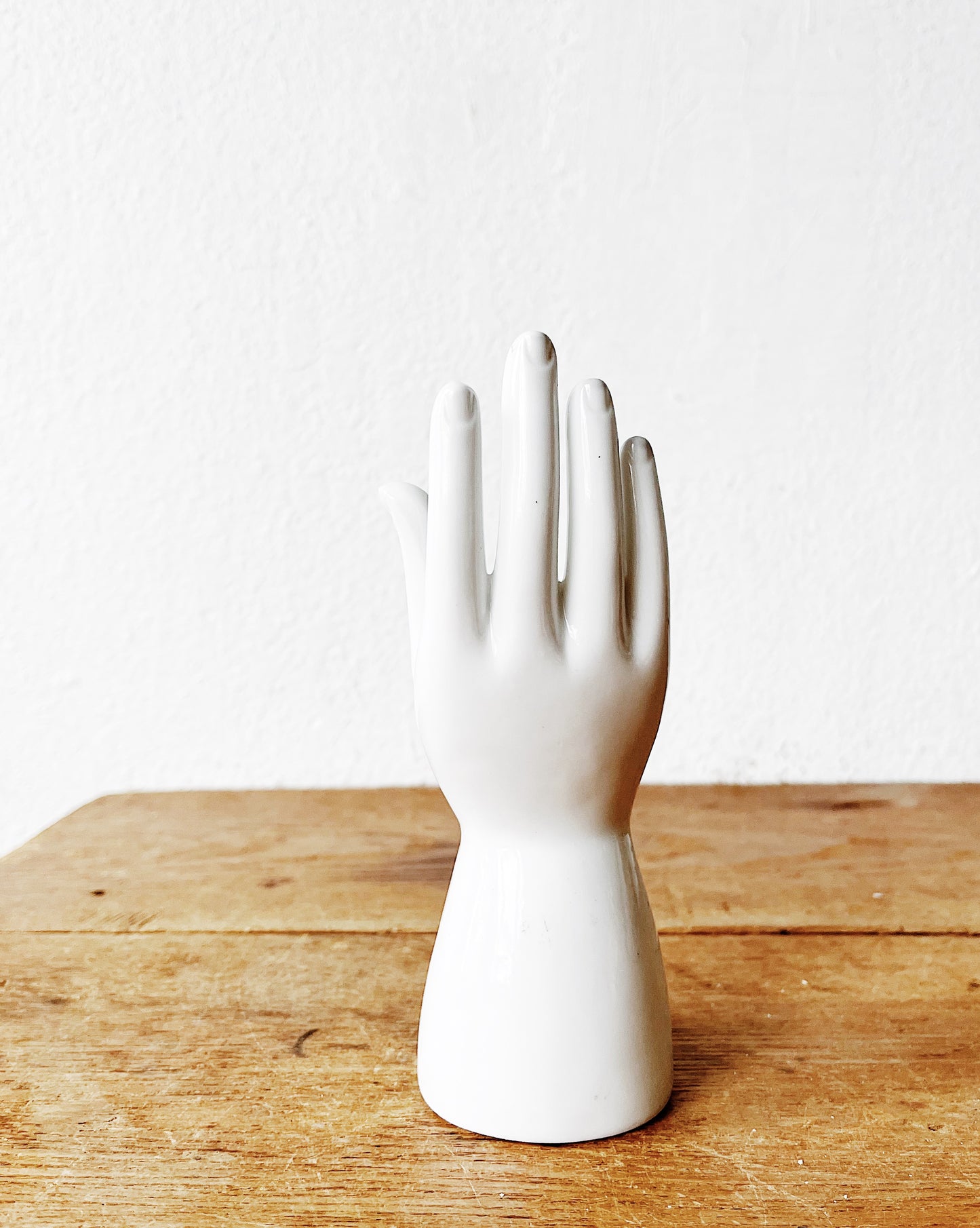 Vintage White Porcelain Hand